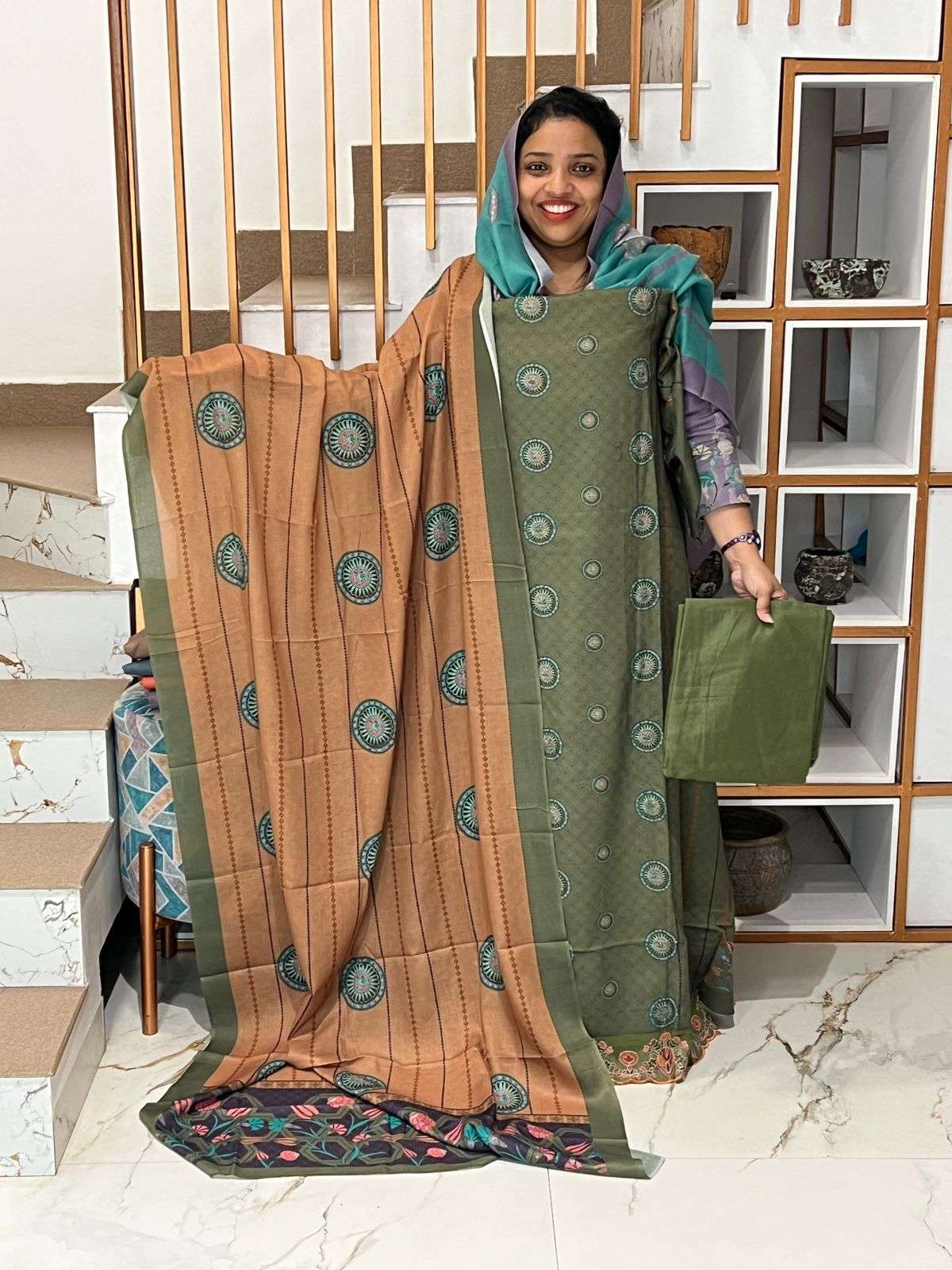 Unstitched Churidar - Image 5