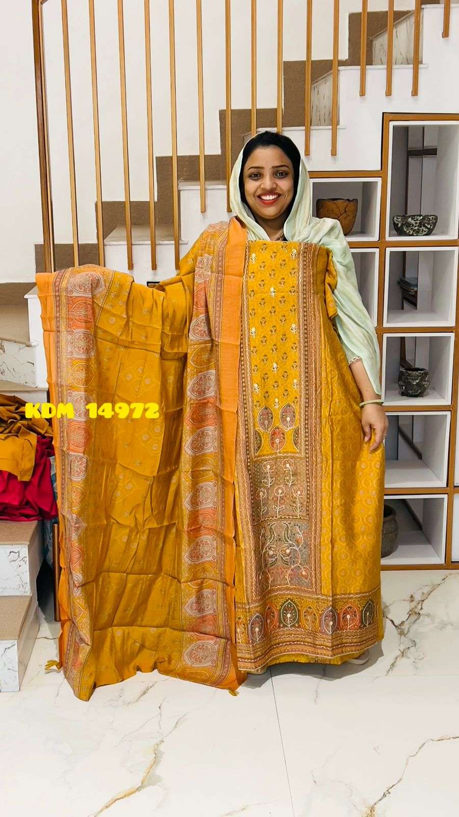 Unstitched Churidar - Image 4