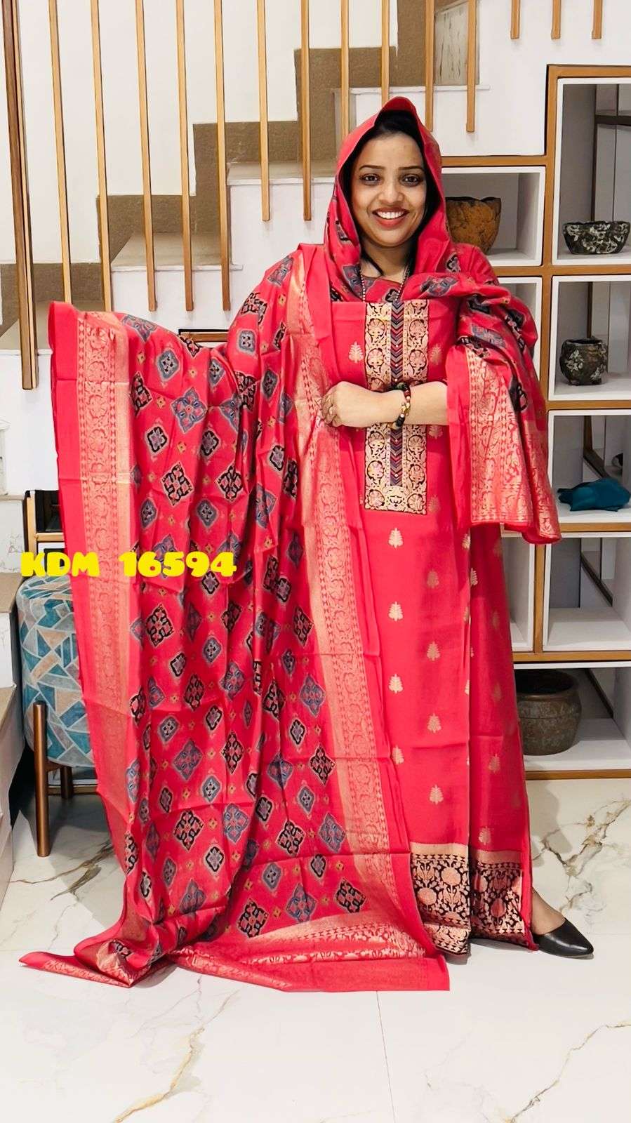 Unstitched Churidar