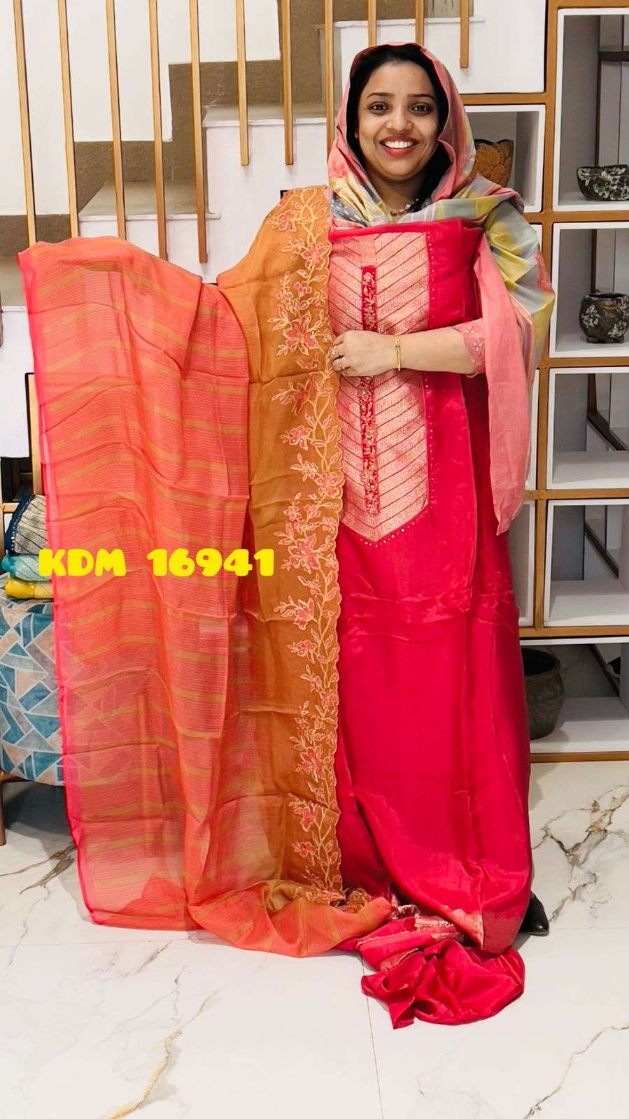Unstitched Churidar - Image 4