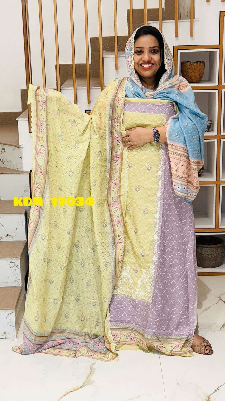 Unstitched Churidar - Image 4