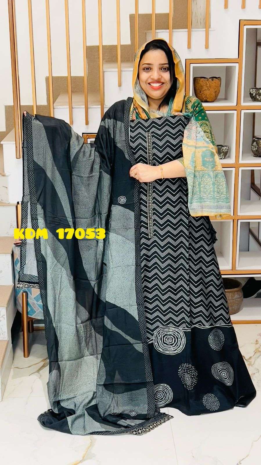 Unstitched Churidar - Image 4