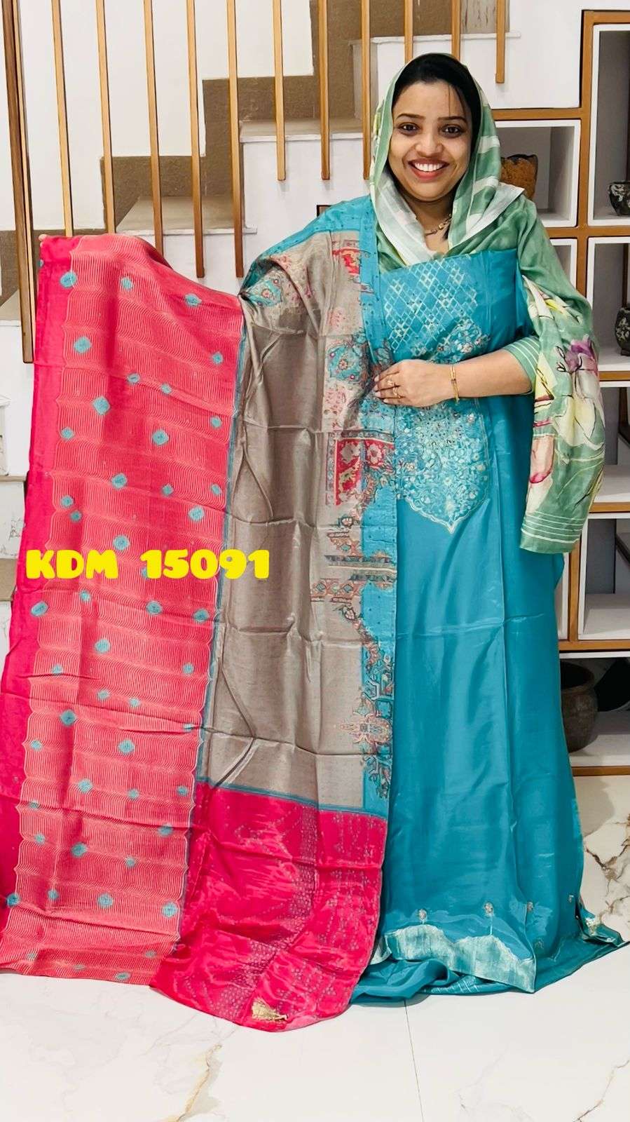 Unstitched Churidar