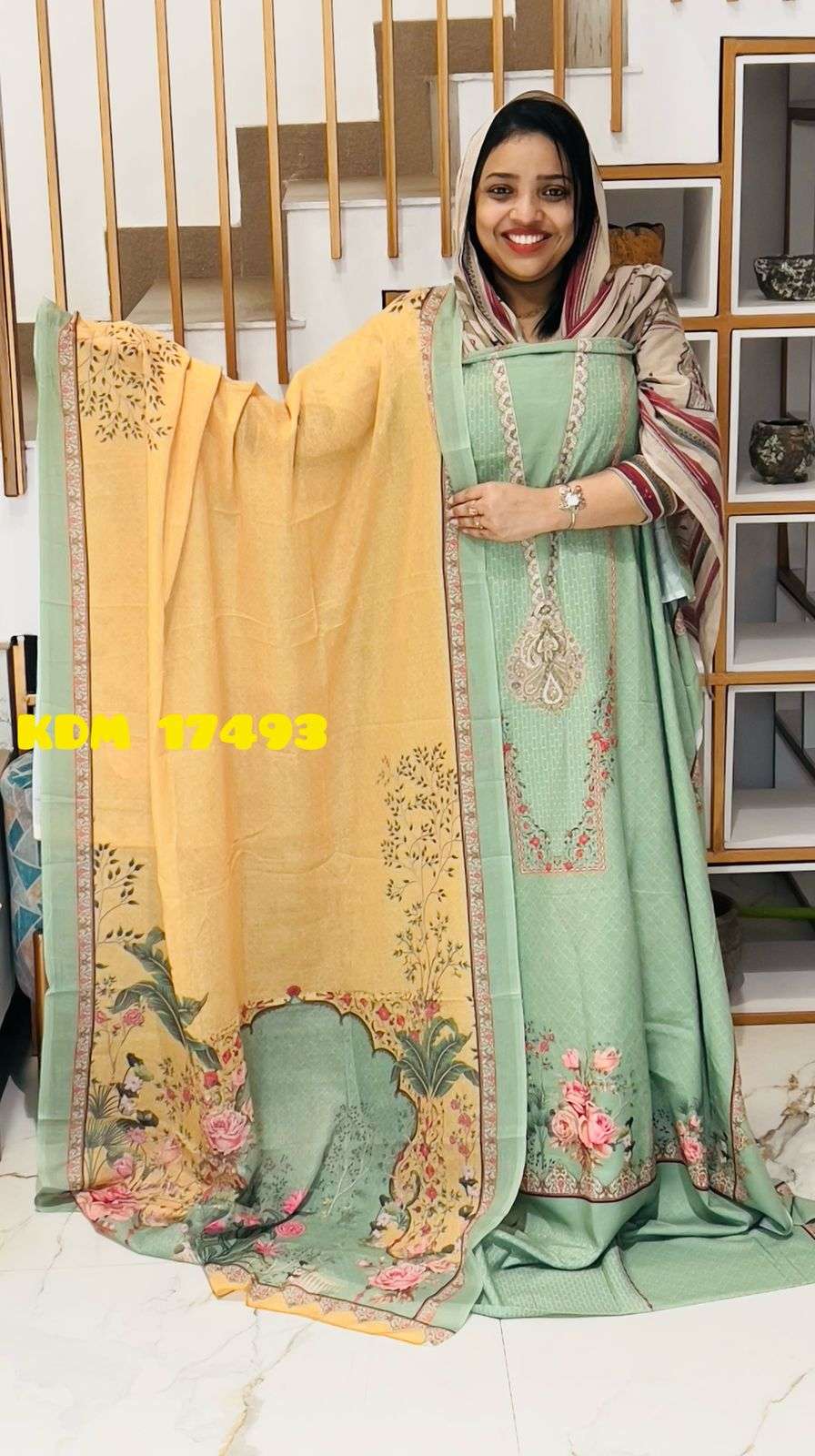 Unstitched Churidar - Image 3