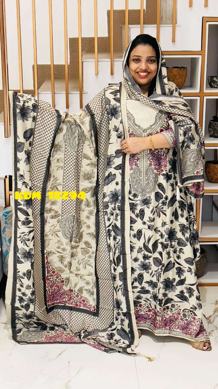 Unstitched Churidar