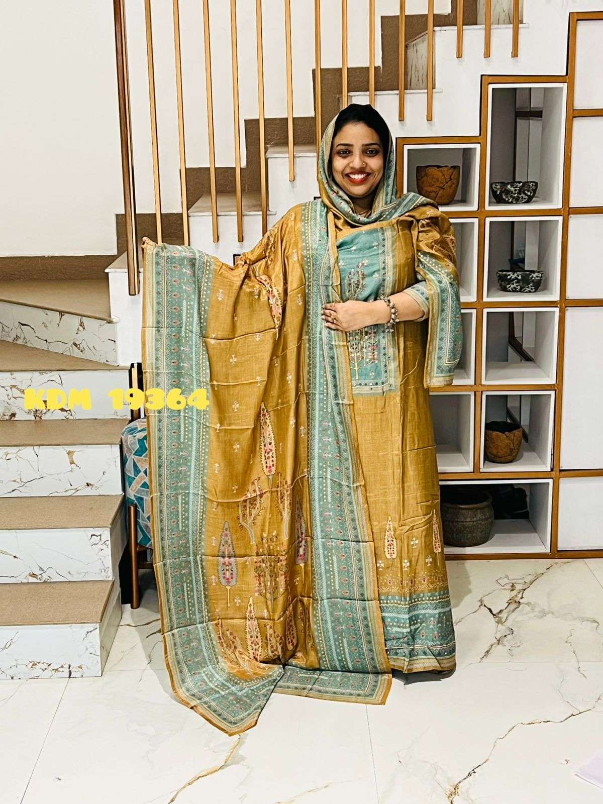 Unstitched Churidar - Image 4
