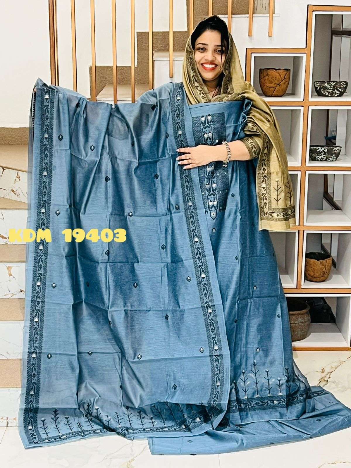 Unstitched Churidar - Image 3