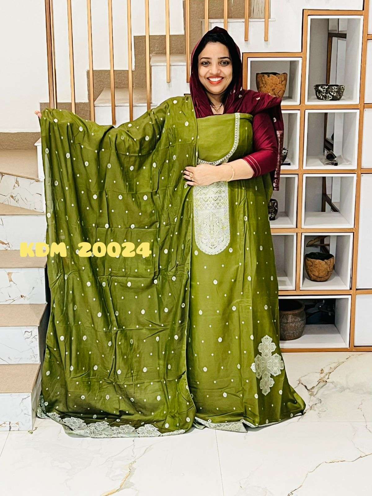 Unstitched Churidar - Image 3