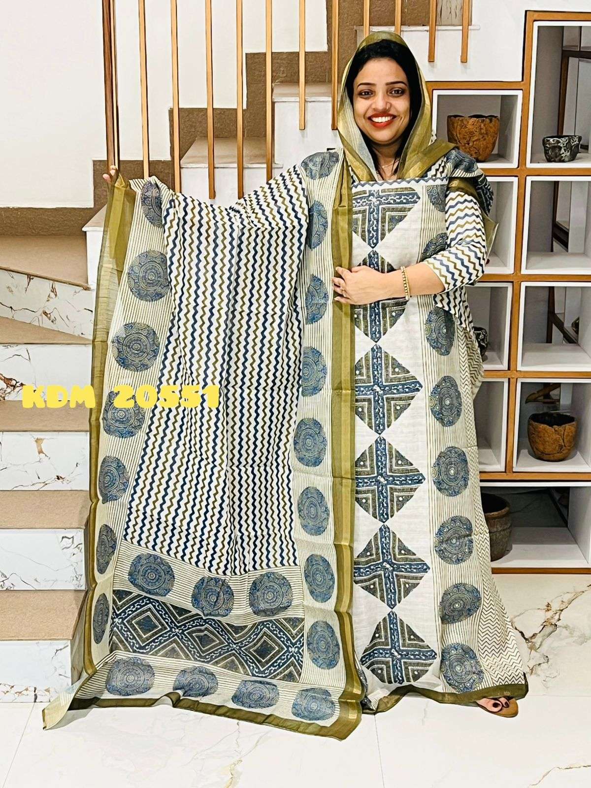 Unstitched Churidar - Image 2
