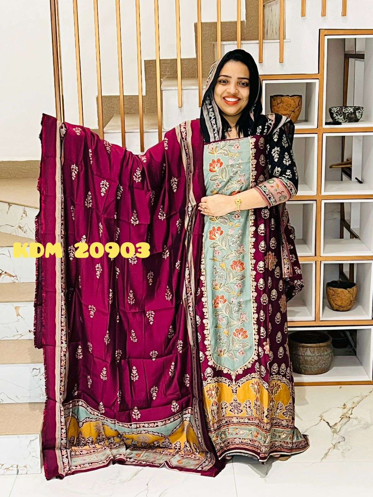 Unstitched Churidar - Image 3
